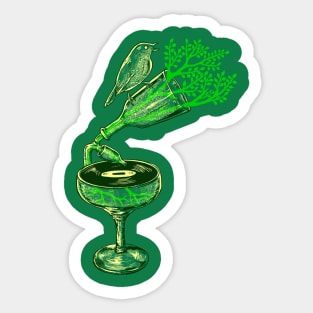 Music Glass Sticker